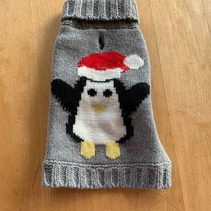 FABDOG DOG PET SWEATER GREY Penguin  size 8 NEW